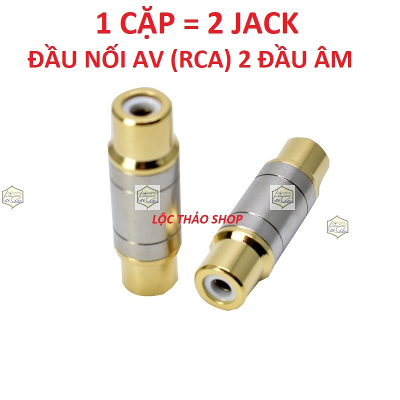 [HCM]Combo 2 Đầu nối cáp loa AV/Audio (bông sen) 2 đầu âm