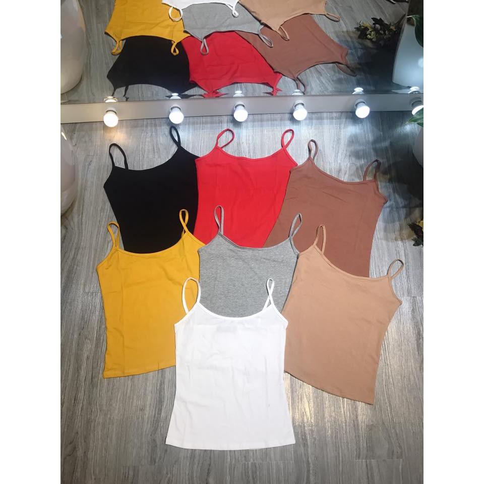 Áo 2 dây cotton siêu co giãn
