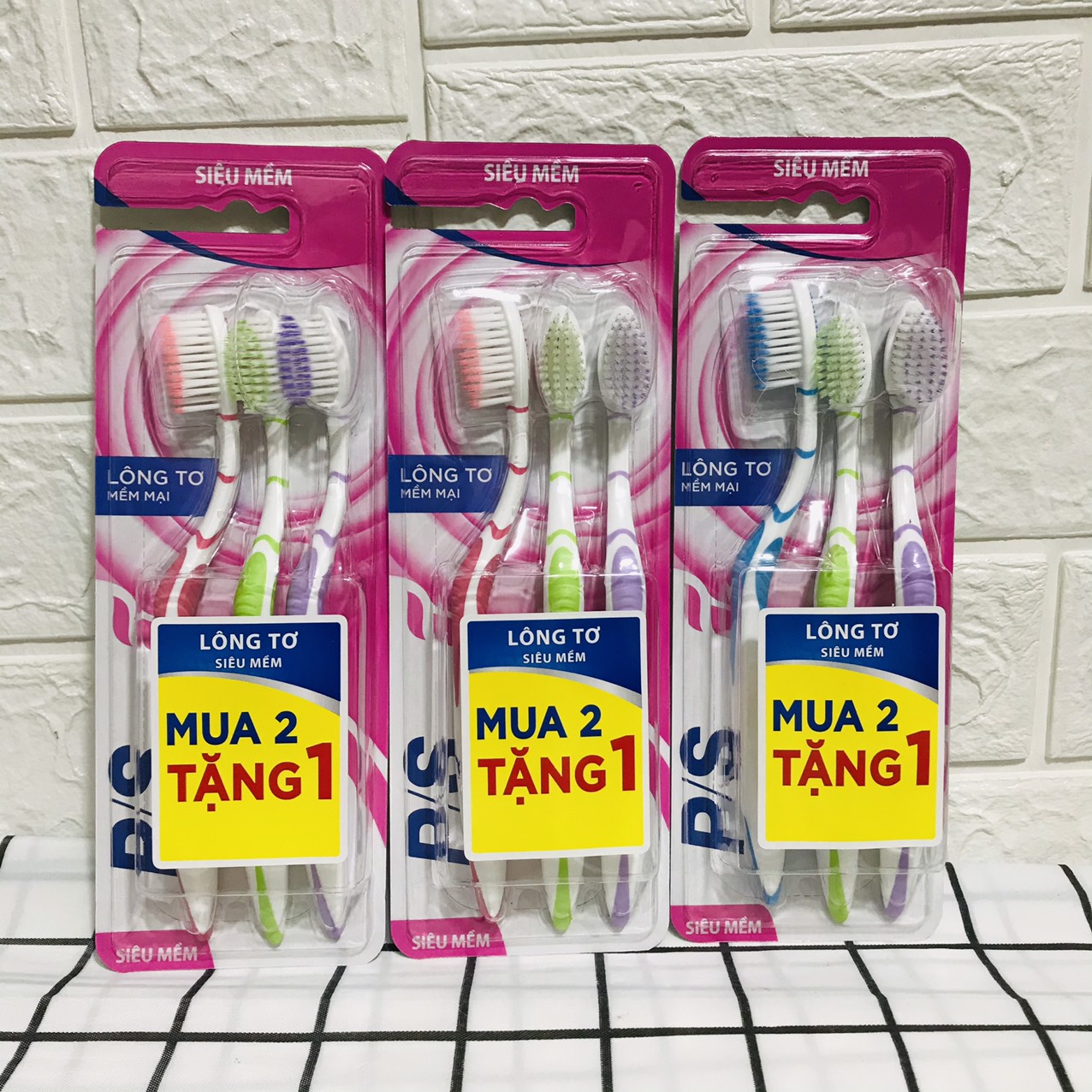 COMBO 3 Bàn chải congate Lông tơ mềm mại