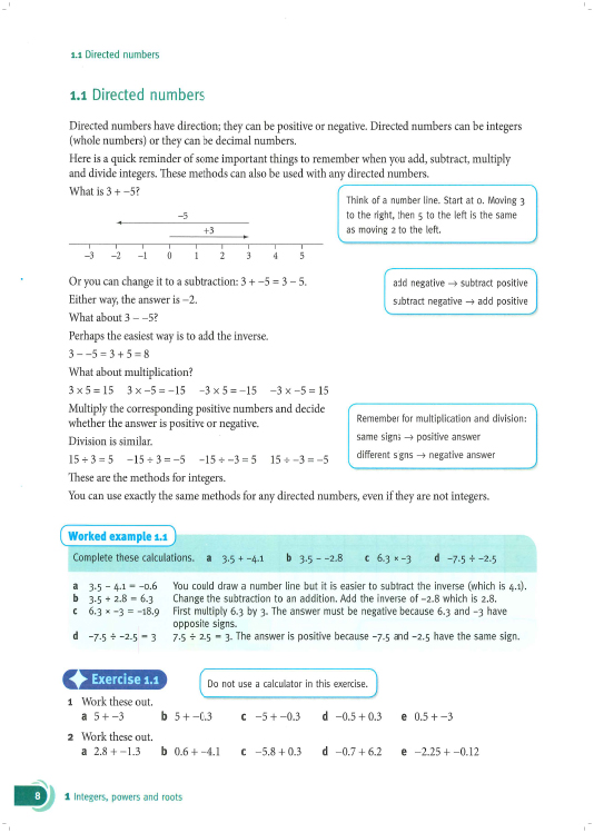 Mathematics course book + Practice book