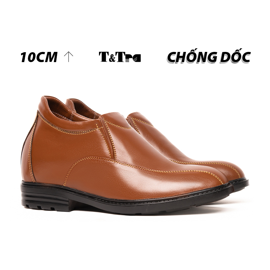 -padded shoes men's T & check T94 Brown cowhide