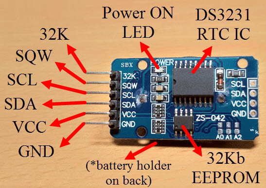 Module Thời Gian Thực RTC DS3231 - DS1307 (Mạch Đồng Hồ RTC)