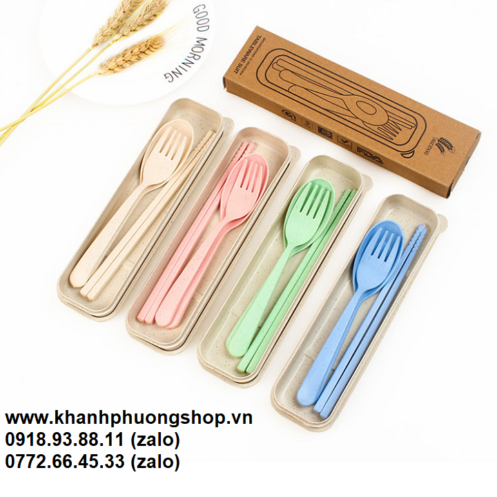 [HCM]bộ muỗng đũa văn phòng - bộ muỗng đũa