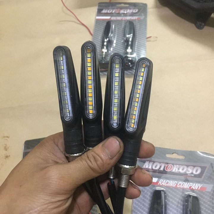 Xi Nhan Led chạy Audi Moto Xe Máy - Giá 1 Cặp