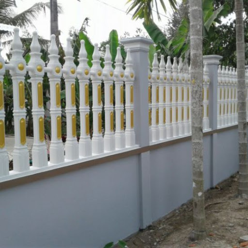 Khuôn hàng rào hoa nổi