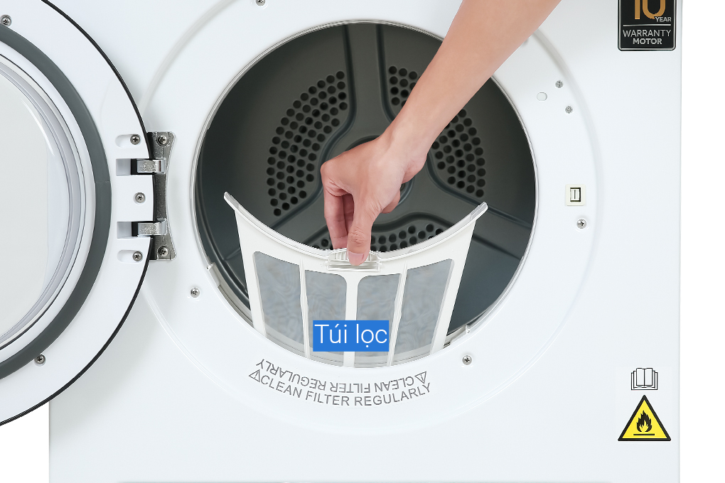 [Trả góp 0%] Máy sấy Aqua 7 KG AQH-V700FW