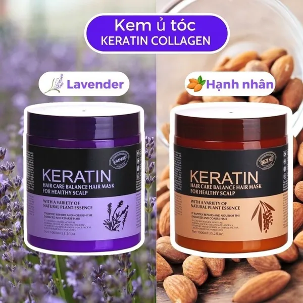 Kem Ủ Tóc Keratin Siêu Mềm Mượt Dưỡng Tóc 1000ml