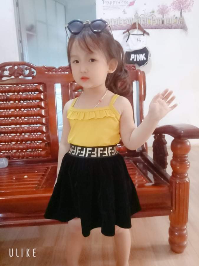 Sét 5 áo dây mịn mát cho bé gái