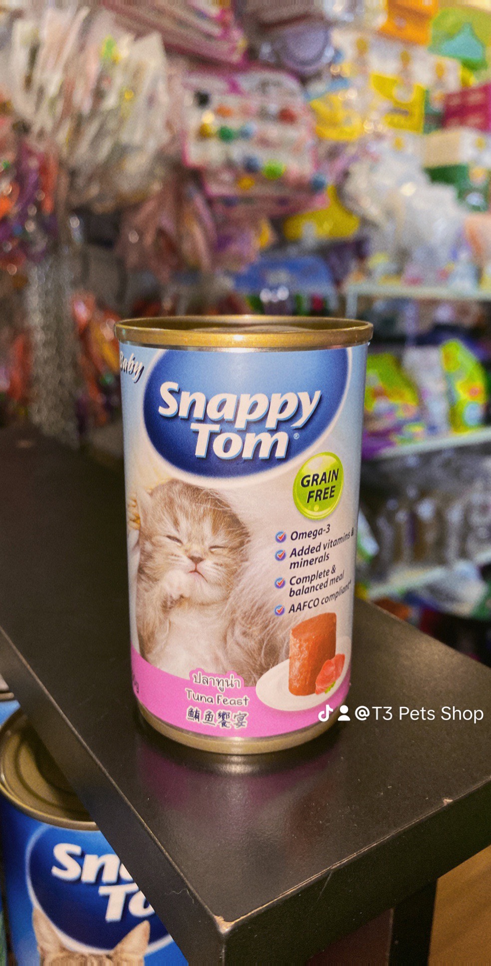Pate mèo con Snappy Tom 150gr - T3 PETS SHOP