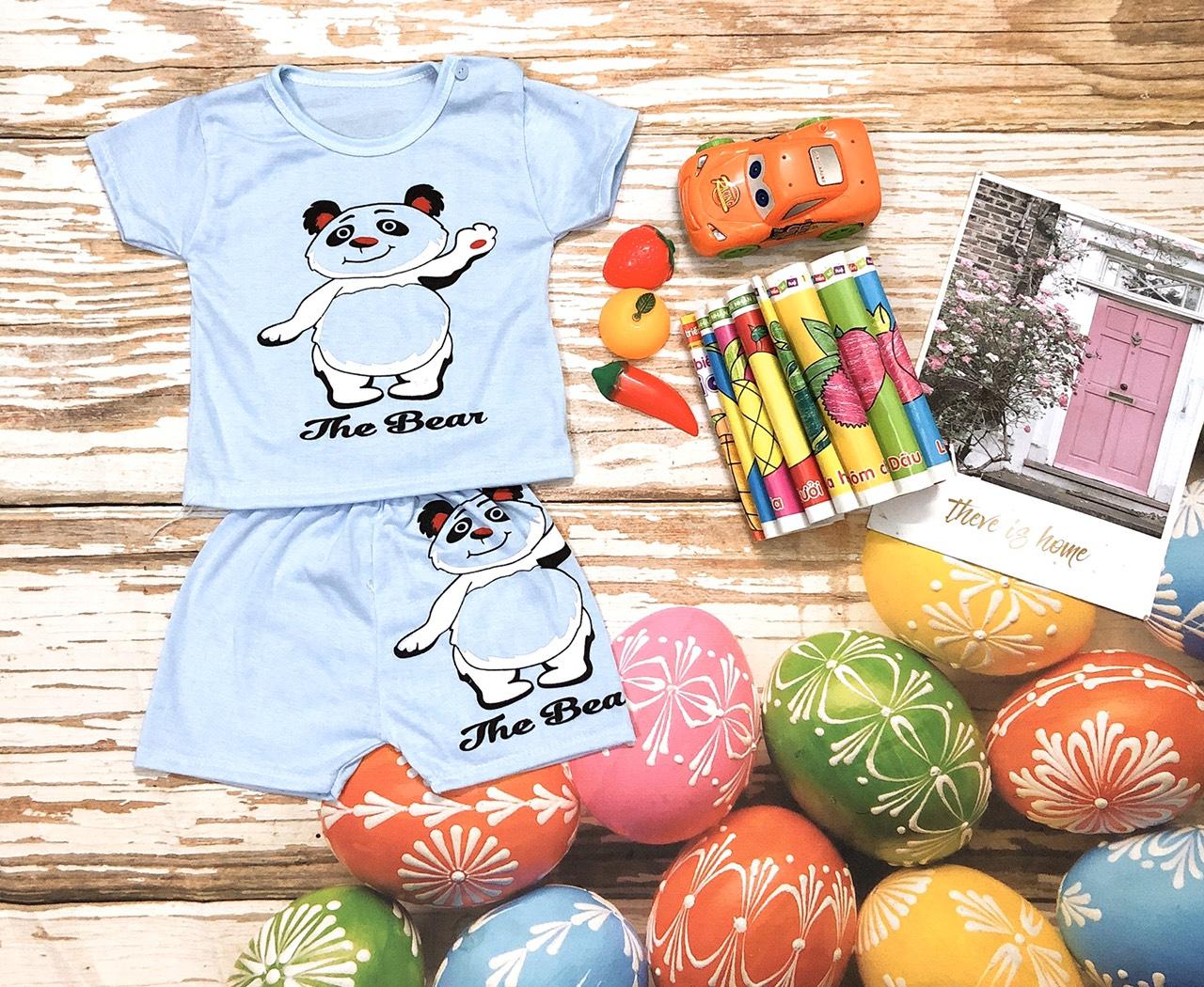 [HCM]Bộ quần áo bé trai bé gái mùa hè thun cotton nhiều hình dễ thương cho bé sơ sinh từ 3kg đến 14kg