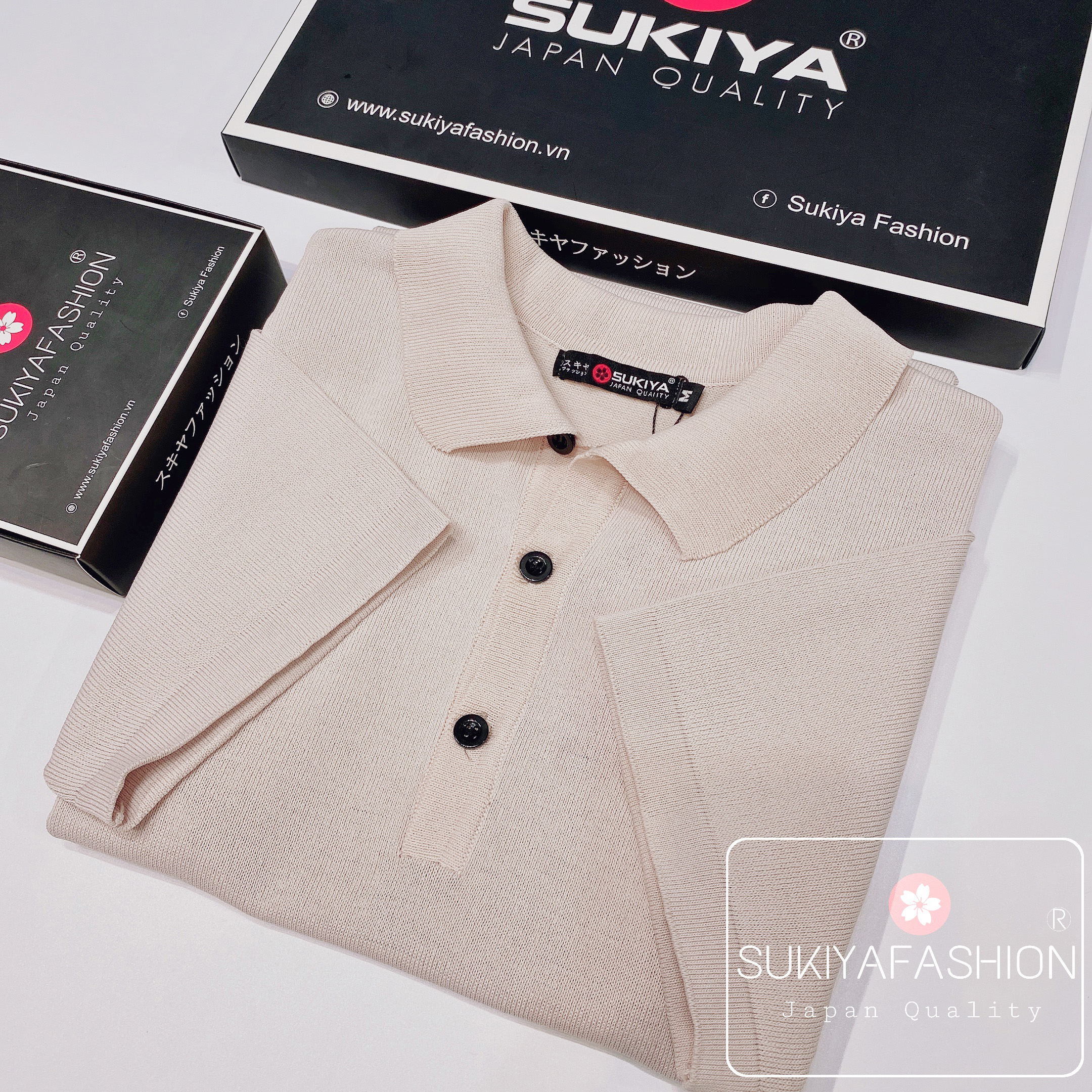 Áo Polo nam chất len cao cấp Sukiya Fashion mặc mùa hè AL23