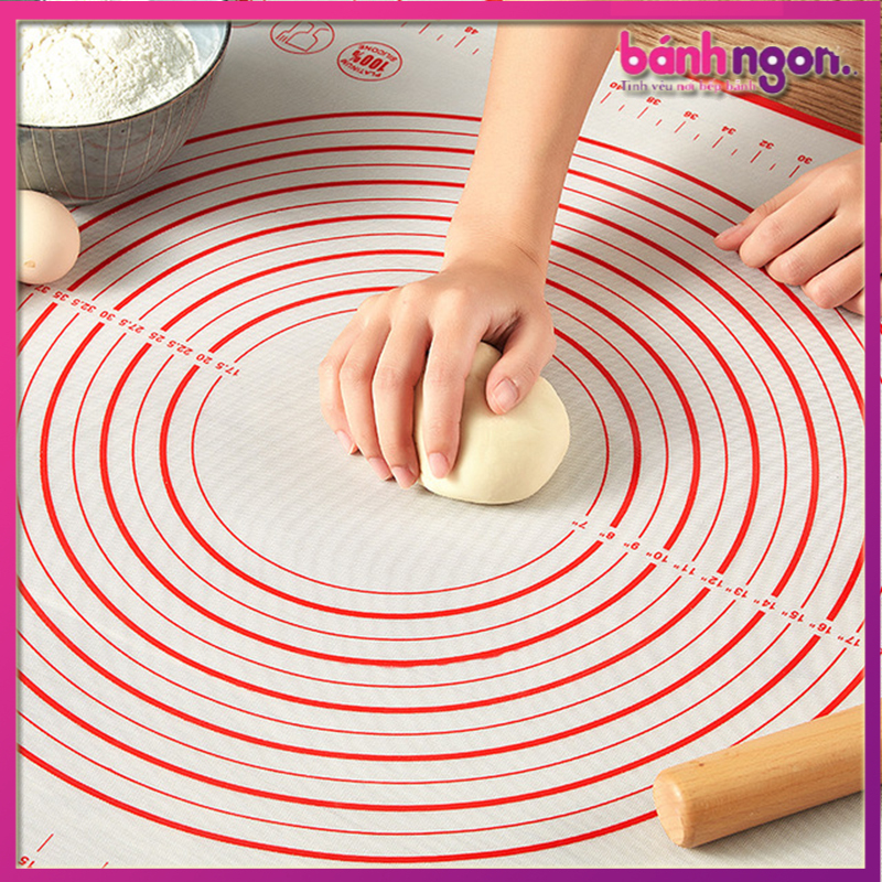 🍩🍩🍩 Sợi Thủy Tinh Silicon Tấm Lót Nướng Bánh Tấm Lót Làm Bánh Mat Cán Tấm Làm Bánh Ngọt Bột Mat Công Cụ Nướng Bánh🍩🍩🍩