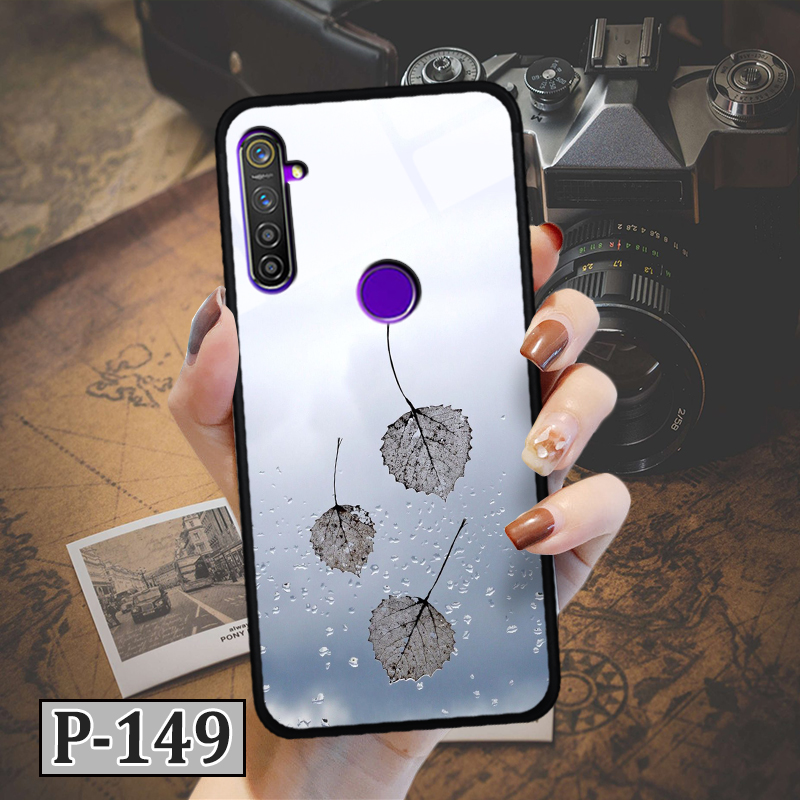 Ốp điện thoại realme q - lưng kính in hình 3d