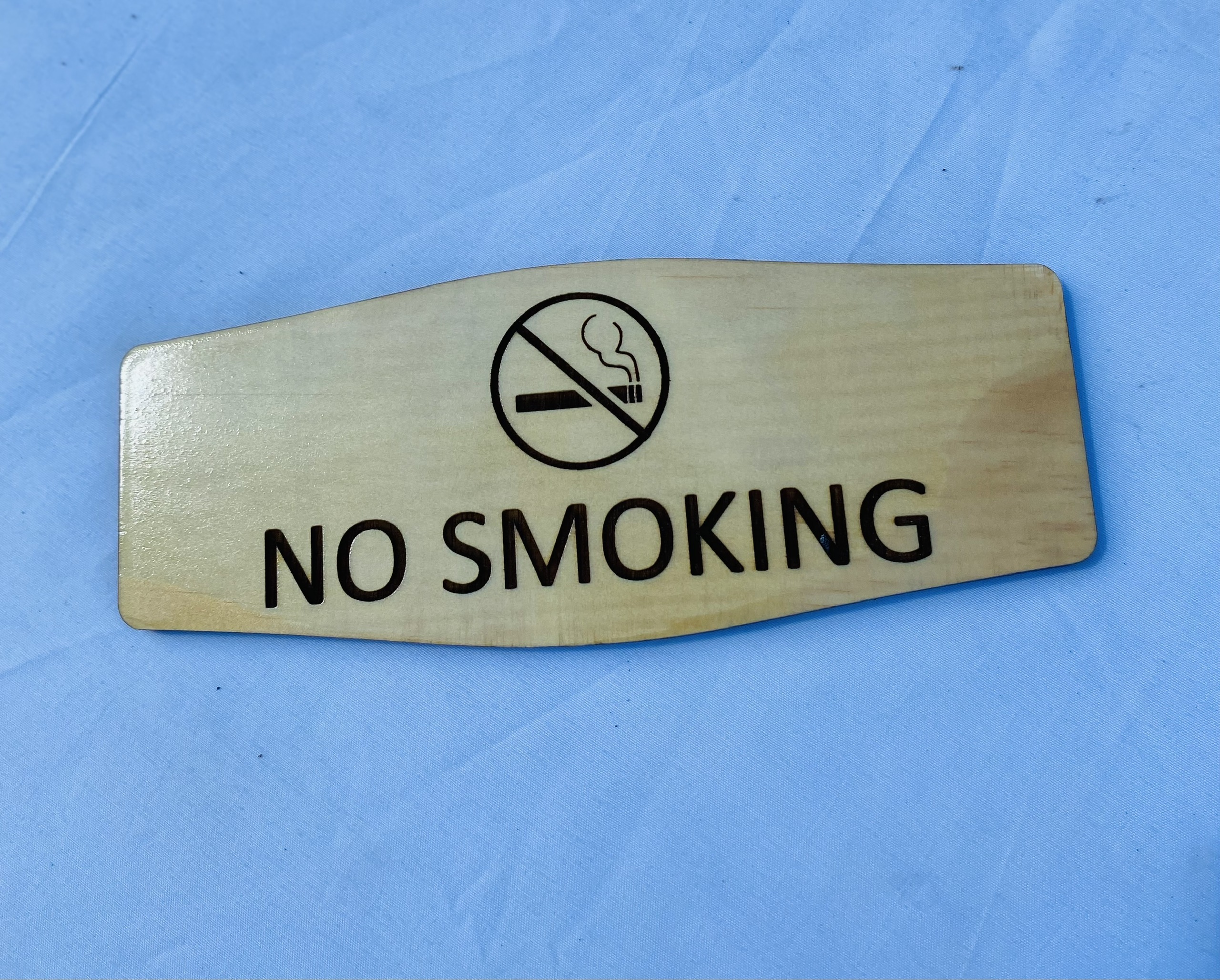 Bảng gỗ No Smoking (20x9) - Xưởng LUXI decor