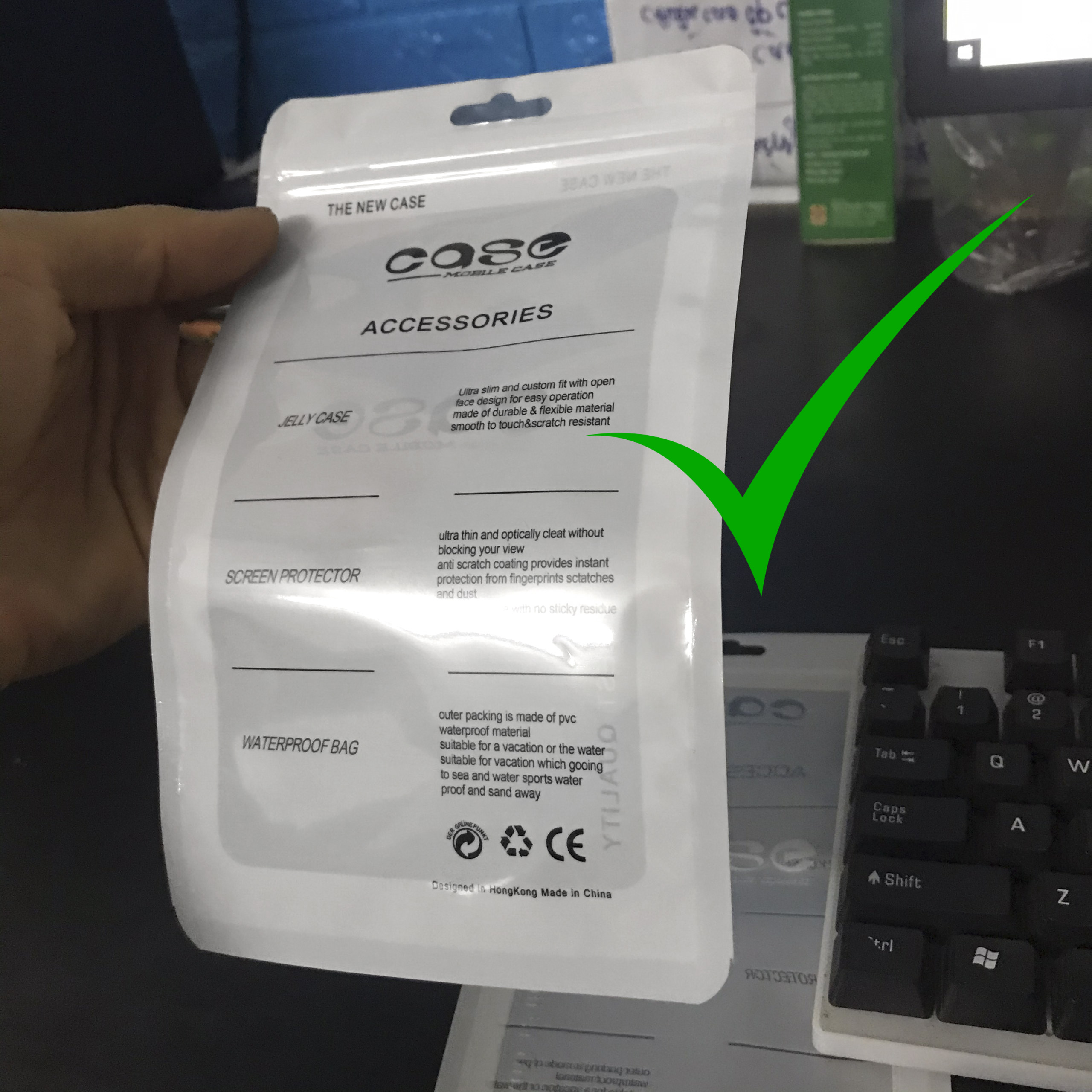 Combo 100 túi zip đựng ốp lưng điện thoại cho khách sỉ