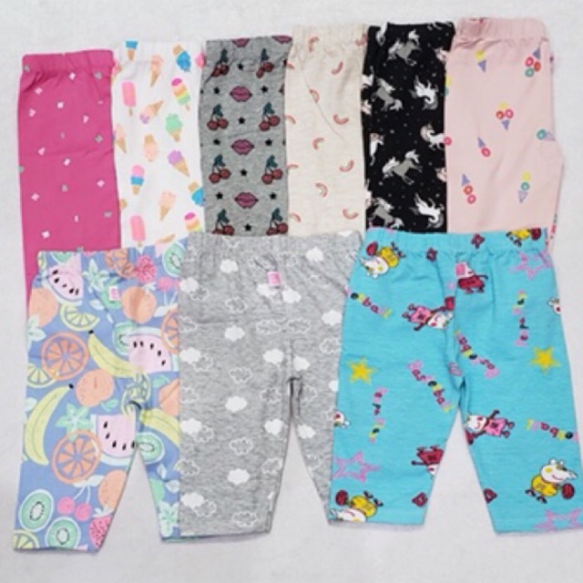 Quần legging lửng ôm bé gái 10kg -25kg
