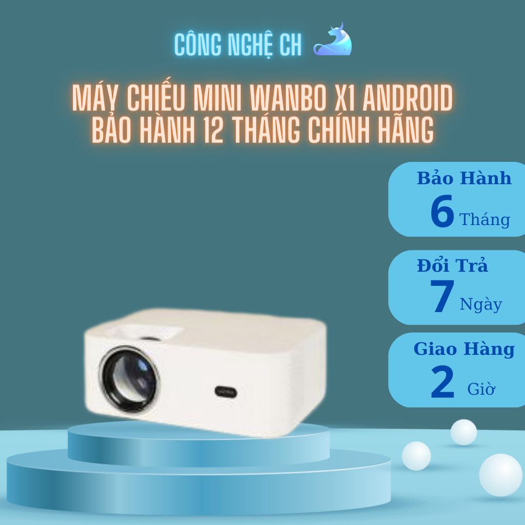 Máy Chiếu Mini Wanbo X1 Android Bảo Hành 12 Tháng Chính Hãng
