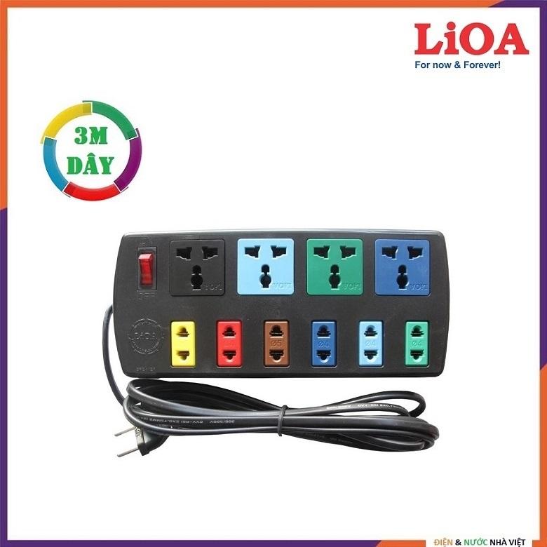 Ổ cắm 4d6s32/52 đa năng lioa 10 ổ - bảo vệ quá tải