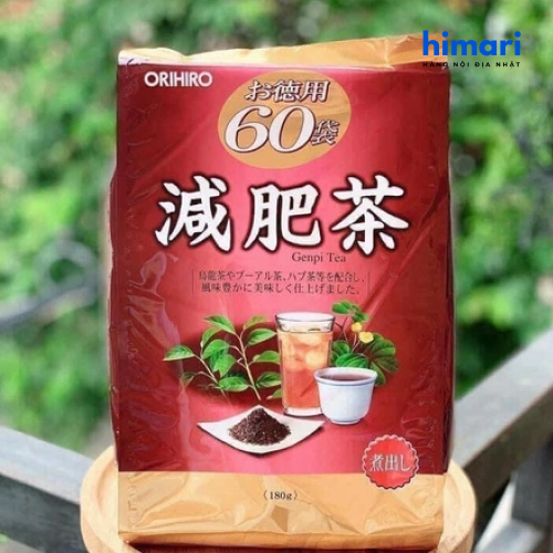 Orihiro - Trà giảm mỡ bụng Genpi 60 Gói