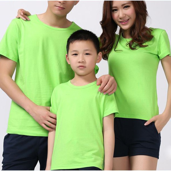 Áo Thun Màu Xanh Chuối  Nam Nữ Vải Dày Mịn Đủ Size