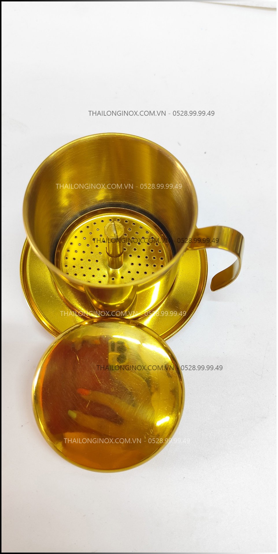 PHIN CAFFE INOX 304 MẠ VÀNG