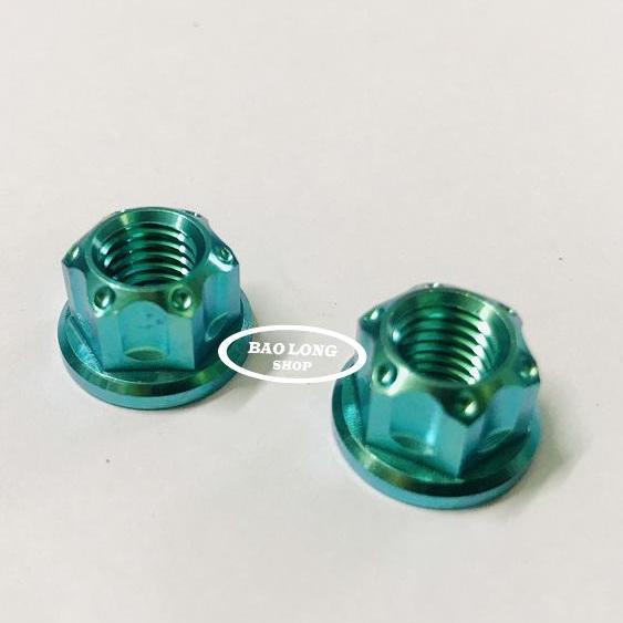 2 Ốc Tán TiTan GR5 12Li Xanh Lục Bảo (100%Titan)SIÊU RẺ