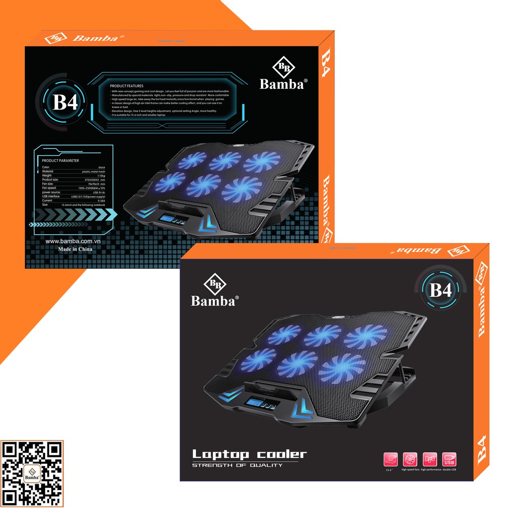 Đế tản nhiệt laptop BAMBA B4