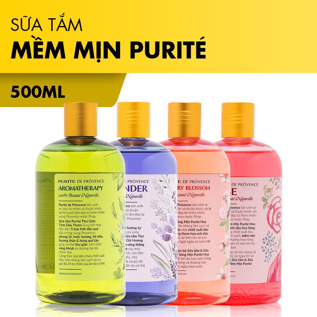 Sữa Tắm Mềm Mịn Purité 500ml