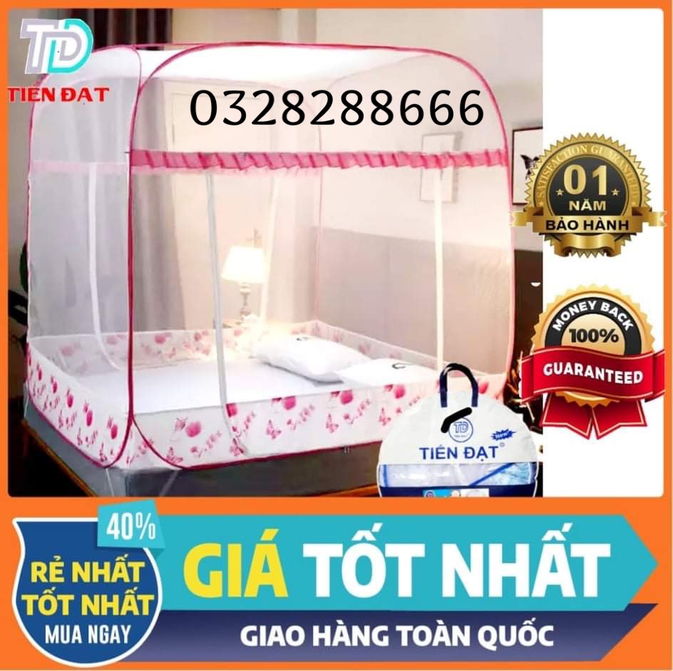 Mùng màn chụp đỉnh vuông cao cấp TIẾN ĐẠT,