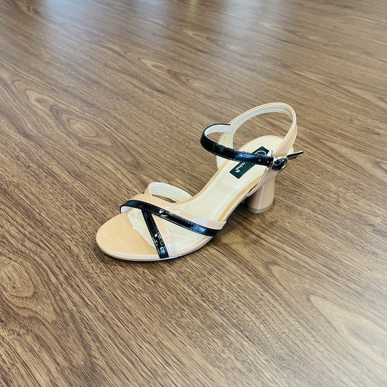 Sandal gót tim 5cm quai chéo 2 dây MT3091