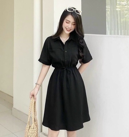 Đầm bigsize cổ sơ mi 55-90ký (1011)