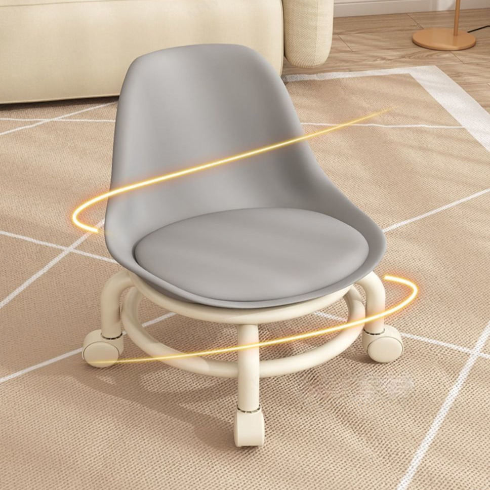 NianMiao Creative Board Stool for Kids with Swivel Wheels and Backrest