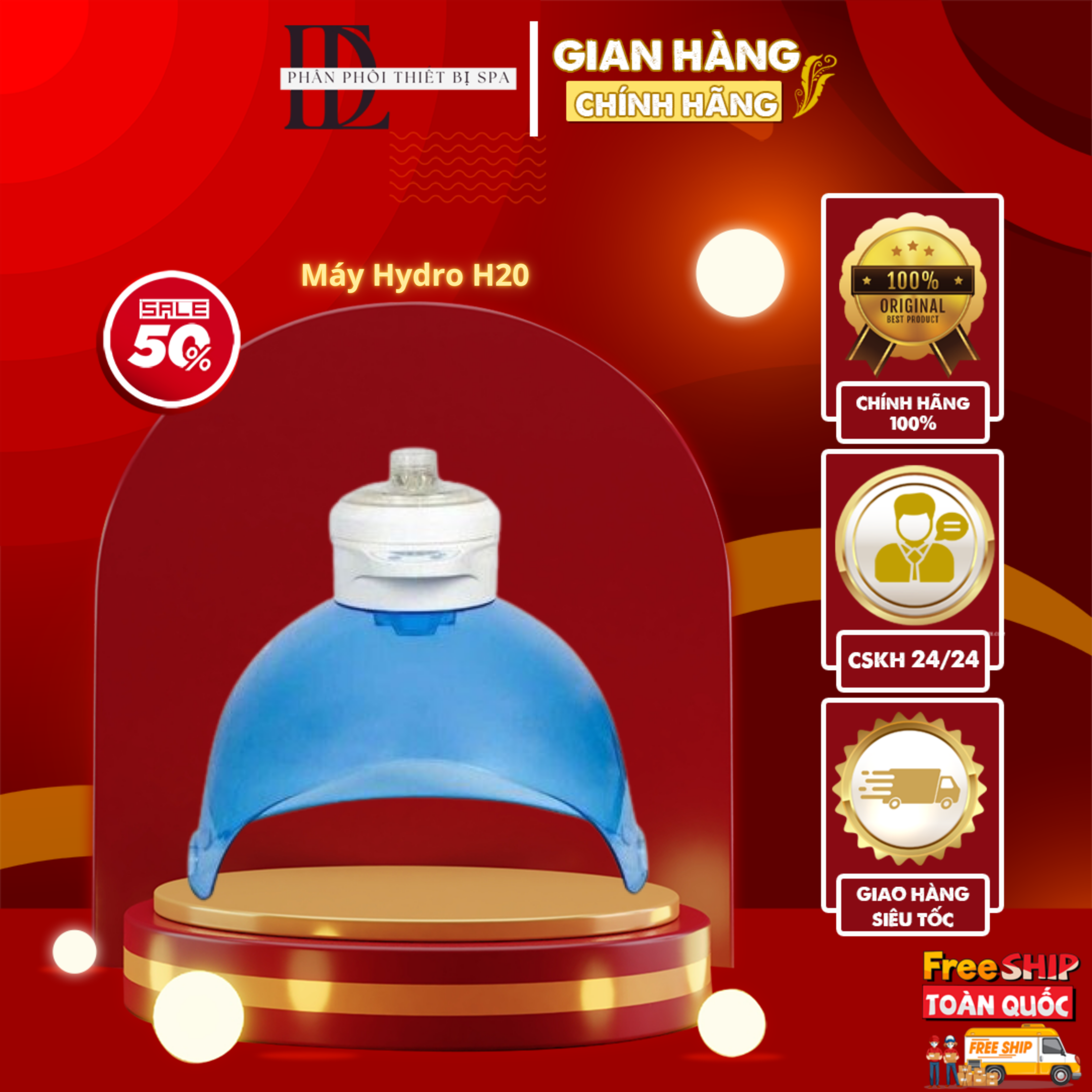 Máy Hydro H20 Chăm Sóc Da Spa Chuyên Nghiệp
