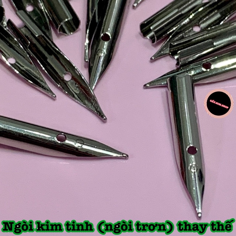 Bút máy MG ngòi kim tinh, ngòi trơn (dùng được ống mực, dùng được cả mực bơm)