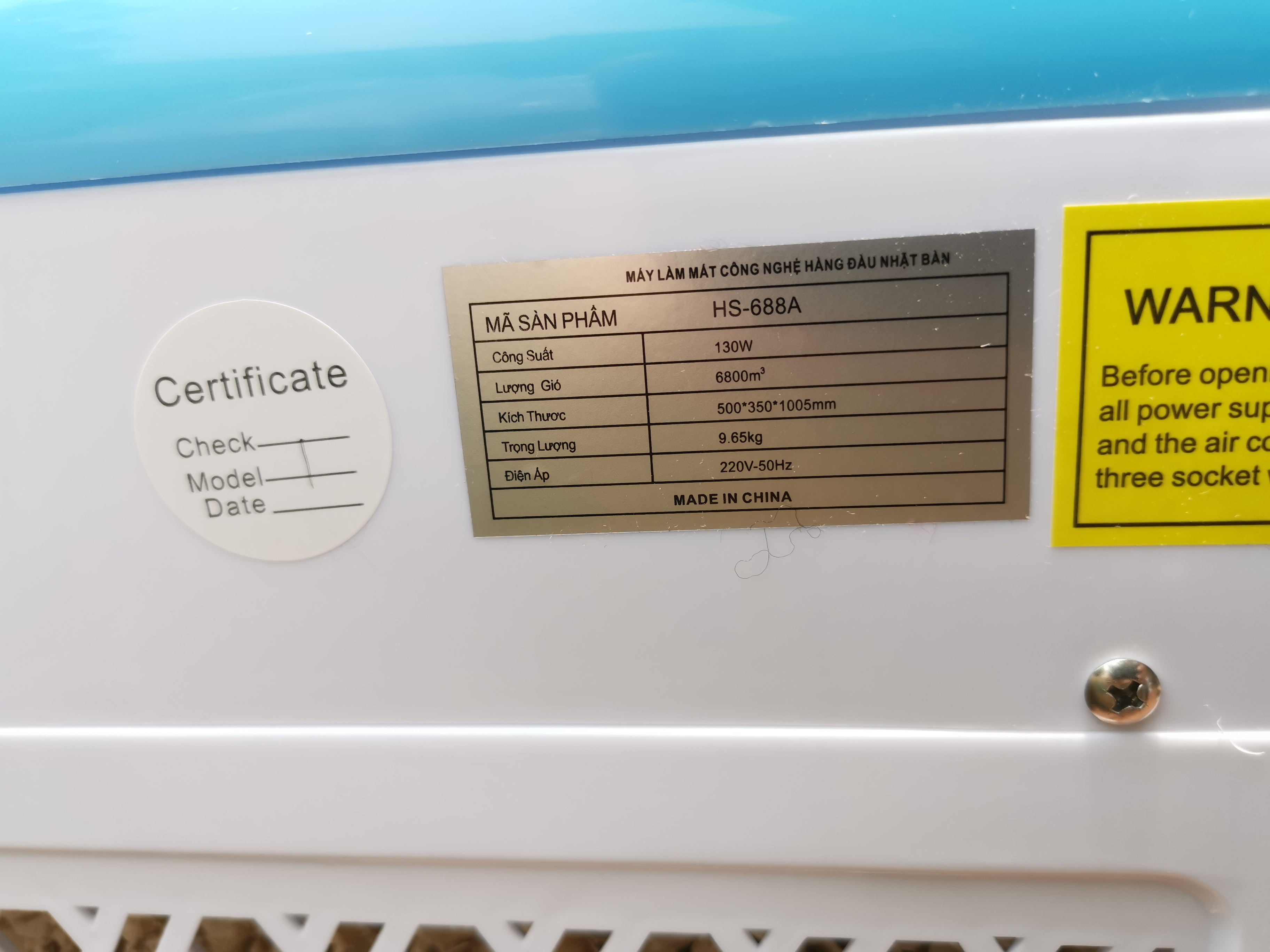 Quạt Điều Hòa 40 Lít HS-588A, HS-688A