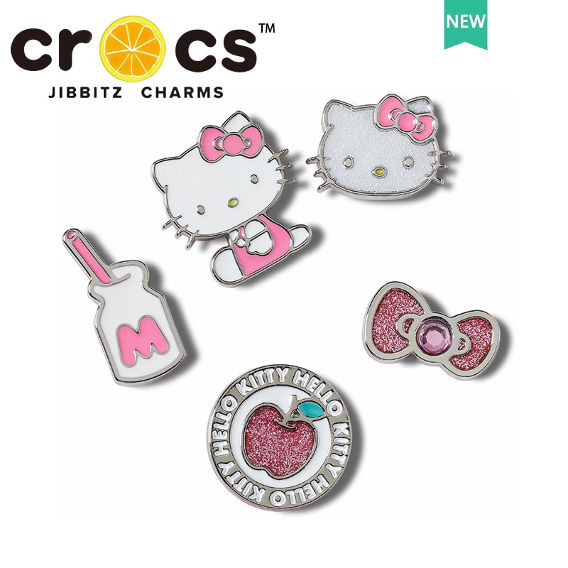 Bùa chữ thập jibbit Hello chamr dép Crocs