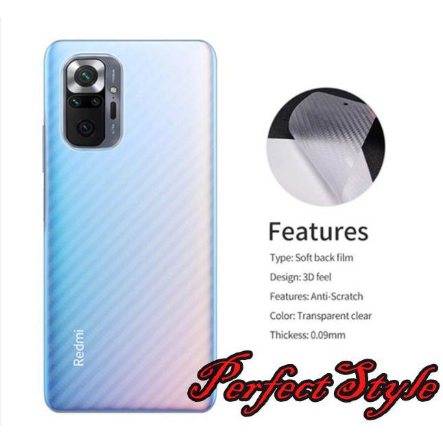 Dán carbon xiaomi redmi note 10 4g / note 10 5g / note 10 pro 4g / note 10 pro 5g / note 11 4g / note 11 5g / note 11 pro china / note 11 pro quốc tế