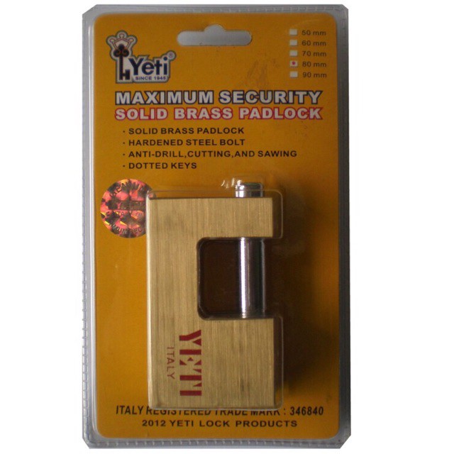 Ổ khóa cầu ngang chống cắt 80cm (Italy) Cao cấp