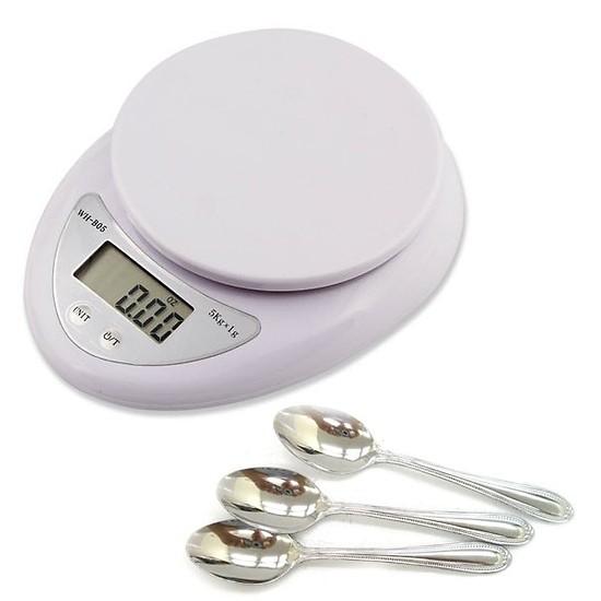 Cân Điện Tử Nhà Bếp Để Bàn Mini Định Lượng 1gram - 5kg Màn Hình Led, Độ Chính Xác Cao, Thiết Kế Sang Trọng - Cân Tiểu Ly Điện Tử Nấu Ăn
