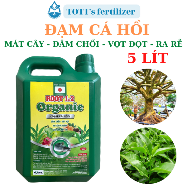 Đạm cá hồi can 5 lít, bung đọt nảy chồi ra rễ TOTT's fertilizer