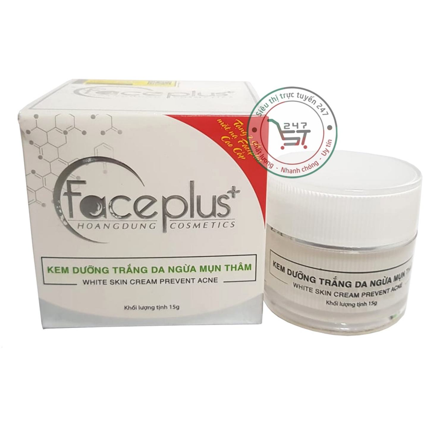 Kem dưỡng trắng da ngừa mụn thâm Faceplus chăm sóc da hiệu quả