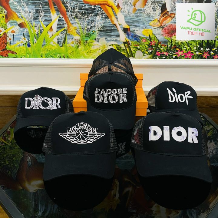 Nón bucket Dior lưới
