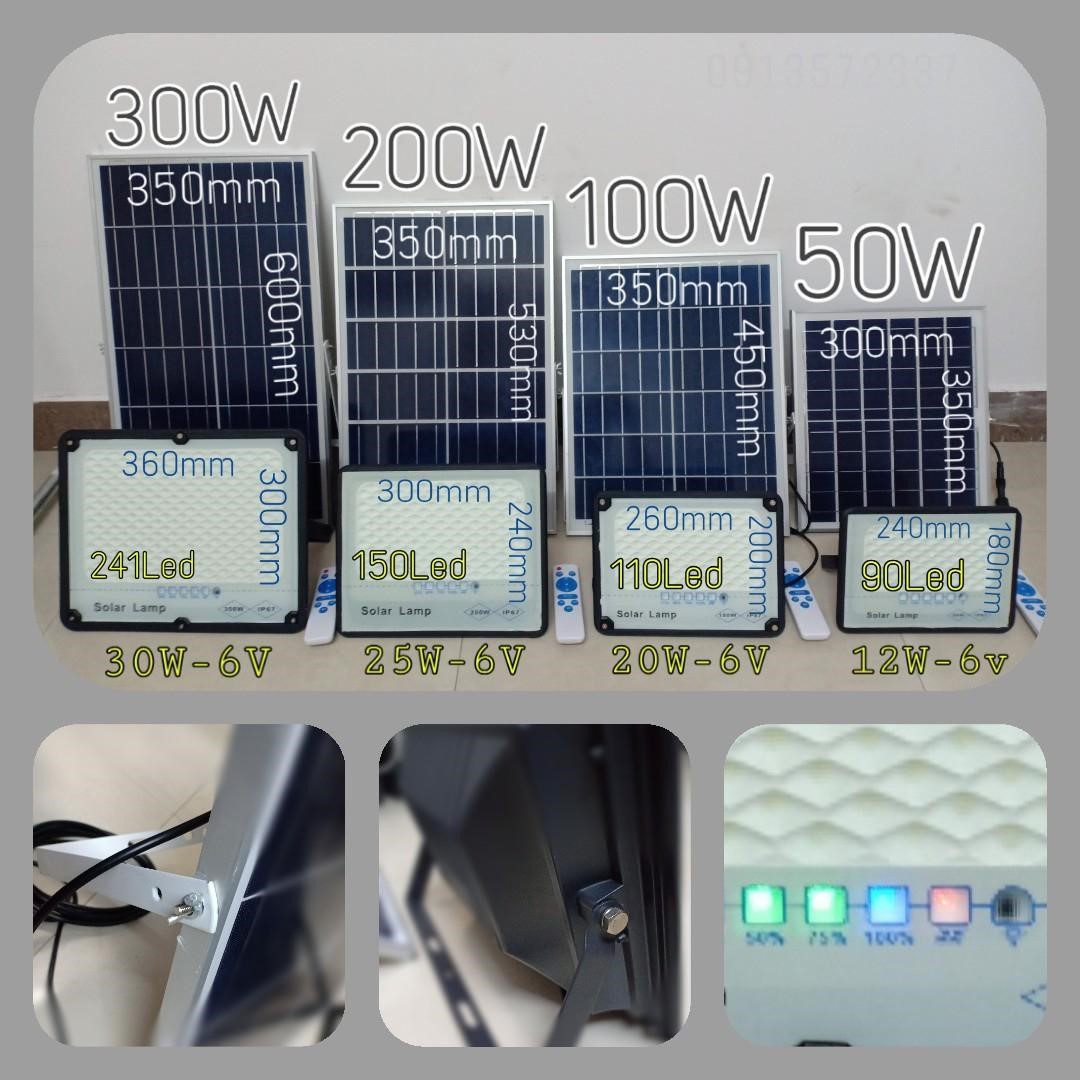 Đèn năng lượng mặt trời  Solar Light 200W CHỐNG CHÓI