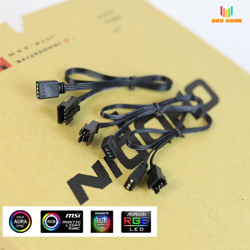 Cáp chuyển led 5v VDG 5v 3Pin 12v 4Pin