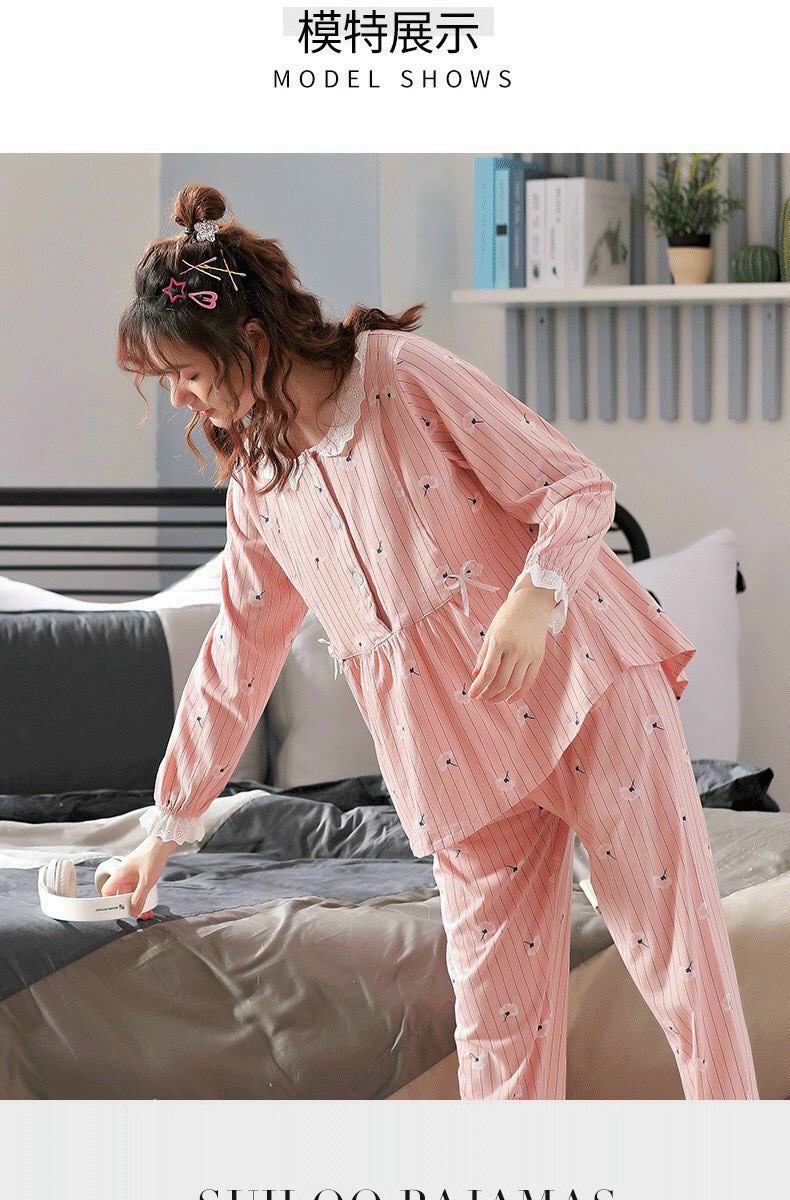 bộ đồ bầu kết hợp sau sinh chất mát