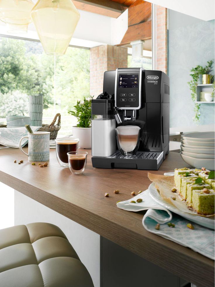 Máy Pha Cà Phê Tự Động DeLonghi Dinamica Plus ECAM 370.70.B, Delonghi Coffee Maker, Máy Pha Cafe, Capuccino, Espresso Cho Văn Phòng, Máy Pha Cà Phê Gia Đình, Áp Suất 19 Bar, 2 Vòi Pha, Tự Vệ Sinh, Nhập Khẩu Italy, Bảo Hành 12 Tháng