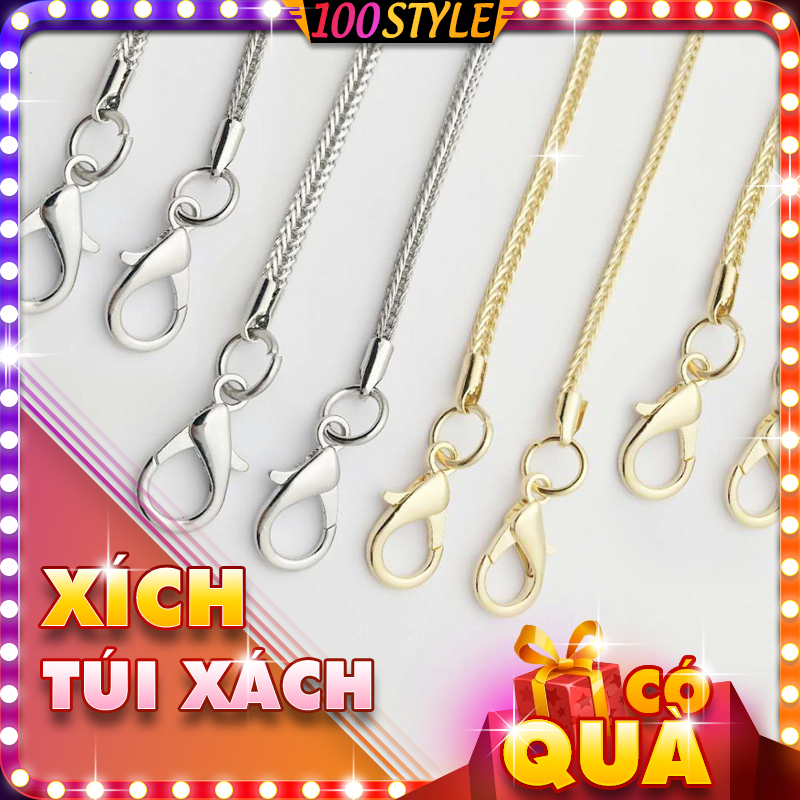 Bag strap shrimp hook chain letters v 4mm New-100style