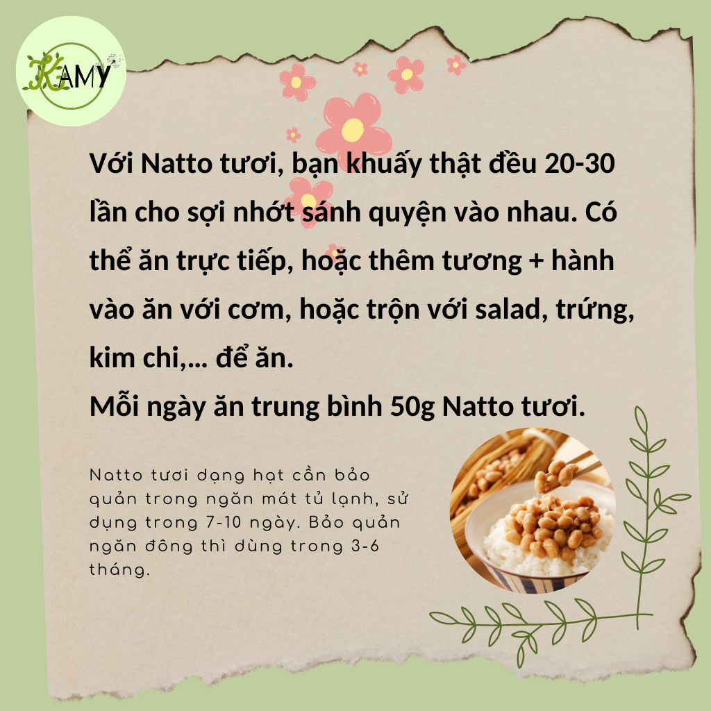 Natto Anphaco - Đậu tương lên men Nhật Bản