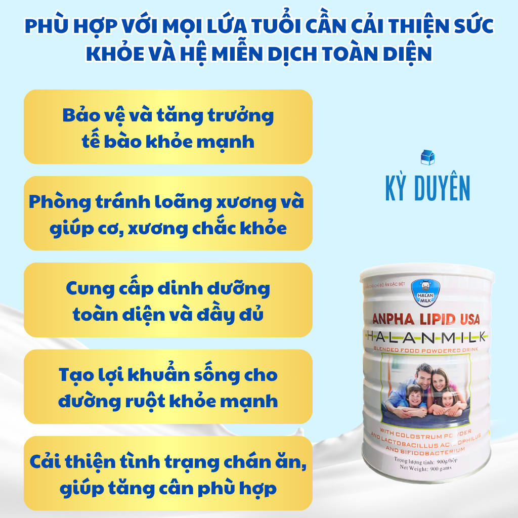 Sữa non Anpha Lipid 900g - sữa non USA