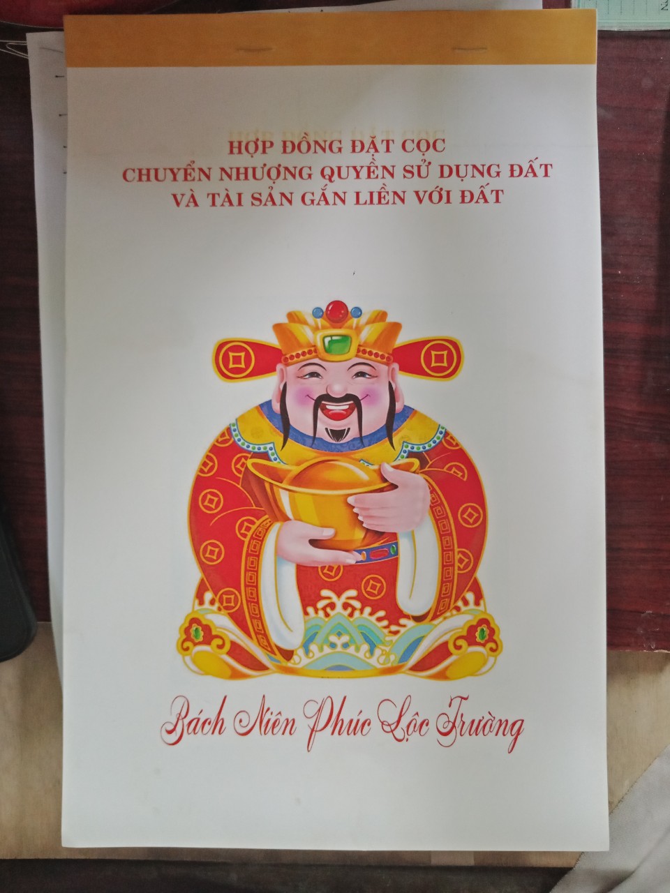 SỔ CỌC NHÀ ĐẤT THẦN TÀI MAY MẮN + MỘC LĂN TAY
